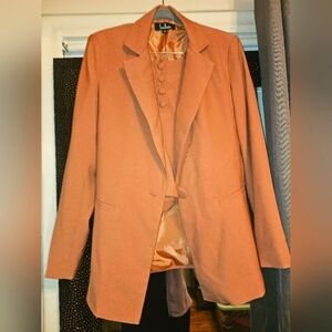 Lulus Burnt Orange Blazer & Shorts Set